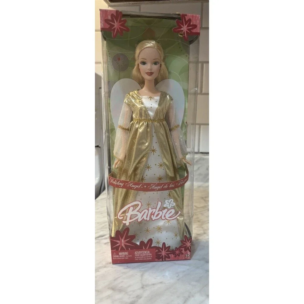 BARBIE MATTEL 2005 Holiday Angel de las Fiestas Doll #G5322 NRFB